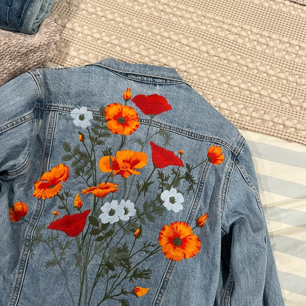 Embroidered Levi's Jean Jacket